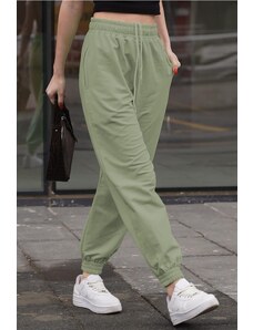 Madmext Mint Green Comfort Fit Basic Sweatpants