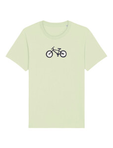 Fusakle Tričko Pískacie bicykel svetlo zelené