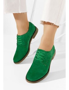 Zapatos Zelené kožené derby dámske Doresa