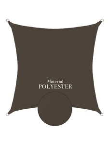anndora Slnečná clona 3x3m Polyester UV ochrana — antracitová