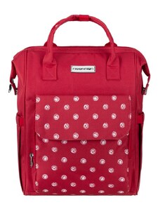 anndora Batoh a nákupná taška - Červená s bodkami TW-5356-245