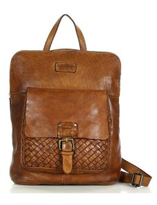 Marco Mazzini handmade MARCO MAZZINI Batohová taška 2v1 z prírodnej kože | hnedá VS12b