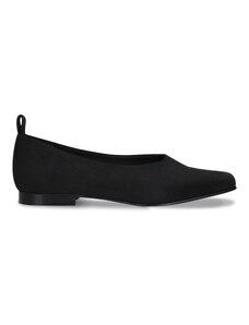 Nae Vegan Shoes Melita Black Vegan Ballerina Flat Heel