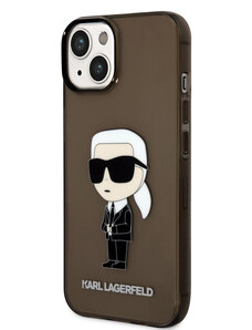 Apple iPhone 14 Karl Lagerfeld IML Ikonik NFT-Gehäuse schwarz KLHCP14SHNIKTCK