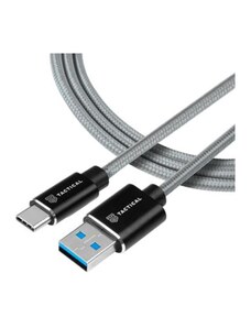 Tactical Fast Rope Aramid Nabíjací Kábel USB-A to USB-C 1m šedá 8596311153112