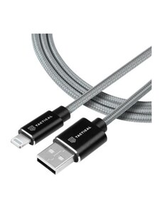 Tactical Fast Rope Aramid Nabíjací Kábel USB-A to Lightning MFi 1m šedá 8596311153174