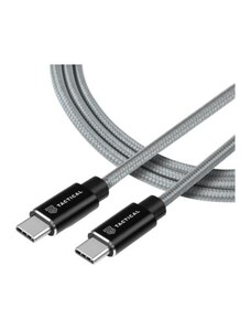 Tactical Fast Rope Aramid Nabíjací Kábel USB-C to USB-C 100W 20V-5A 1m šedá 8596311153143
