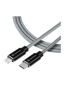 Tactical Fast Rope Aramid Nabíjací Kábel USB-C to Lightning MFi 1m šedá 8596311153204