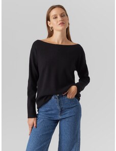 Vero Moda dámský svetr s lodičkovým výstřihem Nancy černý