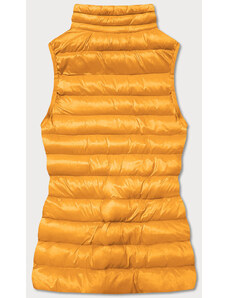 J.STYLE Krátká žlutá dámská prošívaná vesta (23077-333)