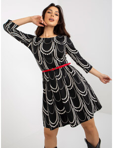 FPrice Dámske šaty LK SK 509089 čierne a biele