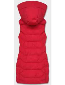 S'WEST Červená dámska vesta s kapucňou (R8133-4)