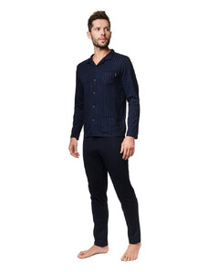 Pánské pyžamo model 18493056 tmavě modrá vzor - Henderson