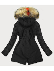 6&8 Fashion Čierna dámska zimná bunda (2010-1)