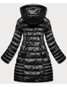 MITNO Ľahká čierna dámska prešívaná zimná bunda (Z2780-1)