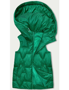 S'WEST Zelená dámska vesta s kapucňou (B8171-82)