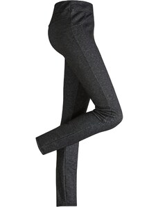 bonprix Termo pančuchové legíny v džínsovom vzhľade, farba čierna