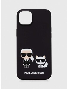 Puzdro na mobil Karl Lagerfeld iPhone 14 Plus 6,7 čierna farba