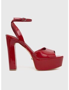 Sandále Guess RHINNAE červená farba, FL7RHN PAF03