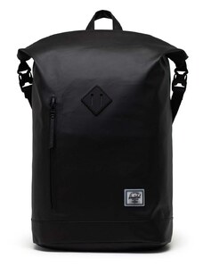 Ruksak Herschel Roll Top Backpack čierna farba, veľký, jednofarebný
