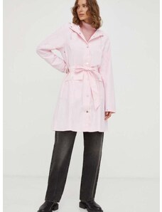Nepremokavá bunda Rains 18130 Jackets dámska, ružová farba, prechodná