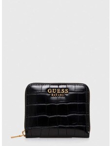Peňaženka Guess LAUREL dámsky, čierna farba, SWCX85 00370
