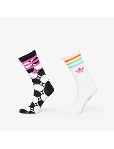 Pánske ponožky adidas Originals x RICH MNISI Pride Sock 2-Pack Black/ Off White