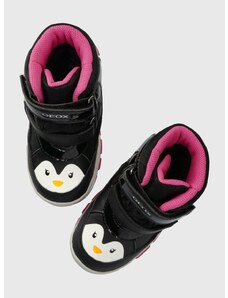 Detské zimné topánky Geox B363WA 054FU B FLANFIL B ABX čierna farba