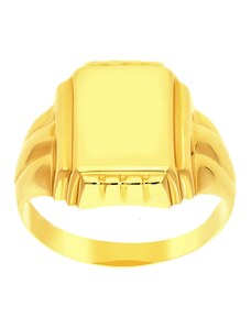 iBrill Zlatý klasický pánsky prsteň