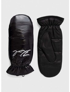 Rukavice Karl Lagerfeld dámske, čierna farba