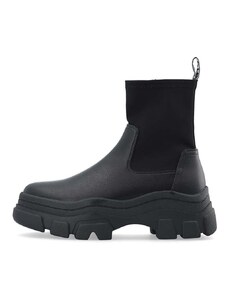 Členkové topánky Bianco BIANANNA dámske, čierna farba, na platforme, 11300727