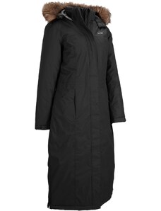 bonprix Outdoorový kabát s kožušinkou, nepremokavý, farba čierna