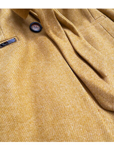 FPrice Dámsky kabát s prídavkom vlny RL PL-2715.31P žltý - Rosse Line