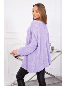 K-Fashion Široký oversize sveter fialový