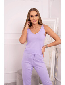 K-Fashion Súprava svetrov 3-dielna fialová