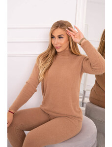 K-Fashion Dvojdielny svetrový set alpaka tiav