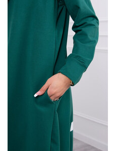 K-Fashion Zelená bunda s potlačou