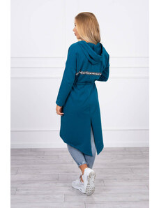 K-Fashion Sukňa s dlhšou zadnou časťou, námornícka modrá