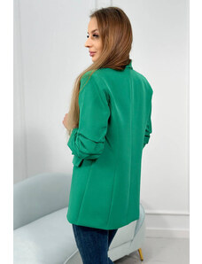 K-Fashion Sako s klopami elegantné zelené