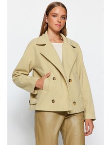 Trendyol Collection Mätový oversize kabát so širokým strihom