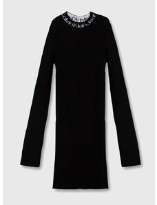 Šaty Calvin Klein Jeans čierna farba, mini, priliehavá