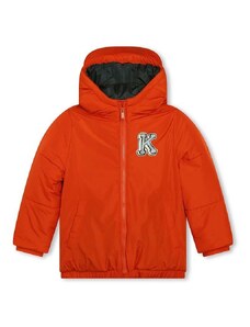 Detská bunda Kenzo Kids oranžová farba