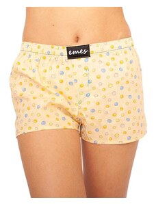Emes light yellow shorts with polka dots
