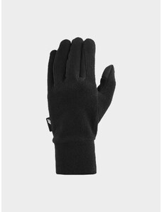 4F Unisex flísové rukavice Touch Screen - čierne