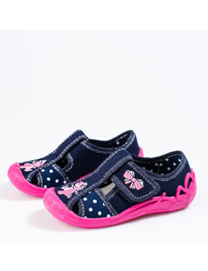 Navy-pink slippers for girl Shelvt