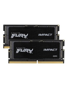 Kingston FURY Impact/SO-DIMM DDR5/32GB/6400MHz/CL38/2x16GB/Black