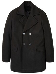 bonprix Kabát vo vlnenom vzhľade, farba čierna, rozm. 60