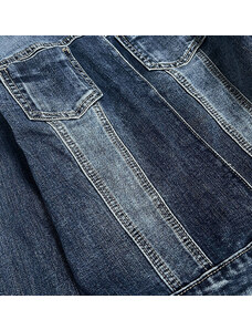 Re-Dress Tmavo modrá krátka dámska džínsová bunda (C062)