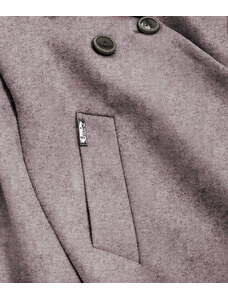 ROSSE LINE Hnedý dámsky dvojradový kabát (2721)