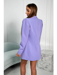 K-Fashion Elegantná súprava saka so sukňou fialovej farby